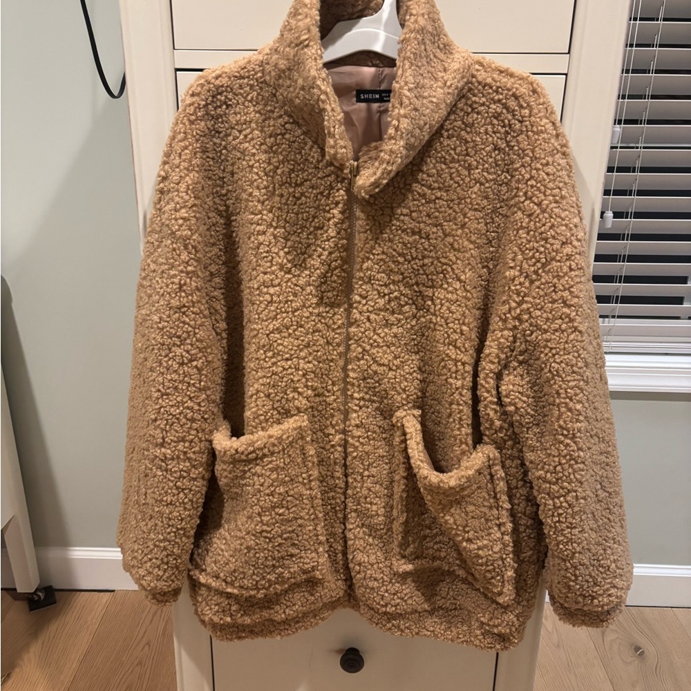 Cozy Tan SHEIN jacket